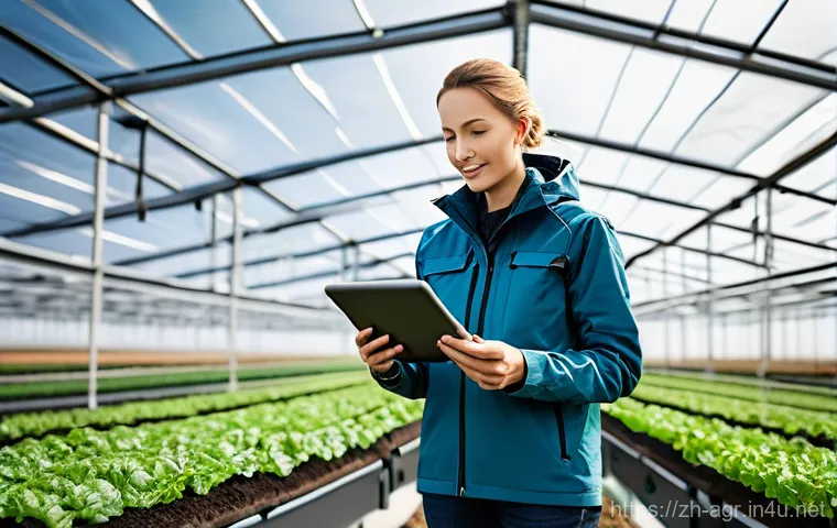 농업기술 자격증 취득 팁 총정리 - **A dedicated young agronomist in a vibrant crop field.** The image features a diverse, fully clothe...