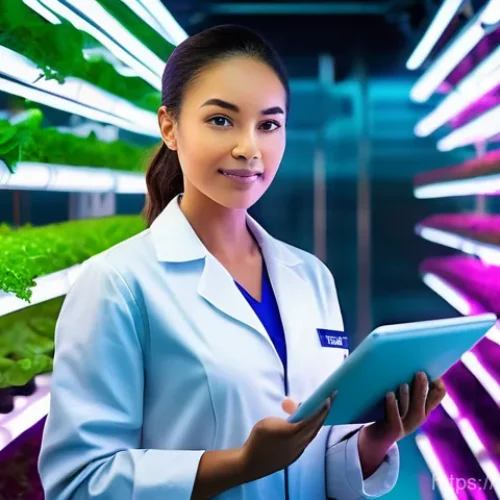 농업기술 자격증으로 해외 취업 준비 - **Prompt 1: Urban Vertical Farm Manager**
    "A confident female agricultural expert, in her early ...