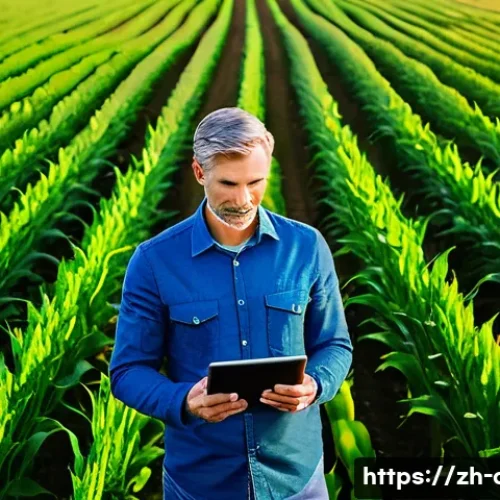 농업기술 직무 일상 공유 - **Prompt 1: Sky Eye Guardian and Precision Farming**
    "A wide, cinematic shot of a modern, intell...